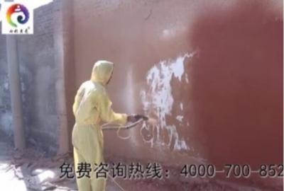 智能化噴涂機噴涂演示，44秒噴涂8.3平方真石漆（視頻）