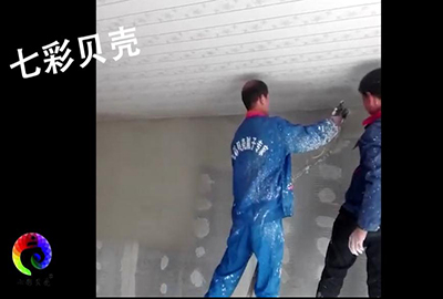 砂漿噴涂機工地施工，掛網砂漿噴涂(圖文)